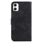 For Samsung Galaxy A06 4G Seven-shaped Embossed Leather Phone Case(Black) - 3