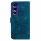 For Samsung Galaxy A16 5G Lily Embossed Leather Phone Case(Dark Blue) - 3