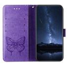 For Redmi Note 14 Pro 5G Global Embossed Butterfly Leather Phone Case(Light Purple) - 3