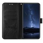 For Redmi Turbo 4 Embossed Butterfly Leather Phone Case(Black) - 3