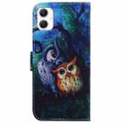 For Samsung Galaxy A06 4G Coloured Drawing Flip Leather Phone Case(Oil Painting Owl) - 3