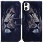 For Samsung Galaxy A06 4G Coloured Drawing Flip Leather Phone Case(Lion) - 1