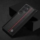 For Samsung Galaxy S25 Ultra 5G LC.IMEEKE 3 in 1 Carbon Fiber Texture Shockproof Phone Case(Black) - 2