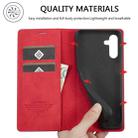 For Samsung Galaxy S24 FE 5G LC.IMEEKE Strong Magnetism Microfiber Leather Phone Case(Red) - 3