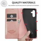 For Samsung Galaxy S24 FE 5G LC.IMEEKE Strong Magnetism Microfiber Leather Phone Case(Rose Gold) - 3