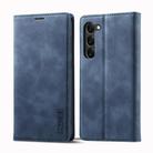 For Samsung Galaxy S25 5G LC.IMEEKE Strong Magnetism Microfiber Leather Phone Case(Blue) - 2