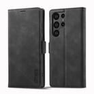 For Samsung Galaxy S25 Ultra 5G LC.IMEEKE Strong Magnetism Microfiber Leather Phone Case(Black) - 2