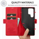 For Samsung Galaxy S25 Ultra 5G LC.IMEEKE Strong Magnetism Microfiber Leather Phone Case(Red) - 3