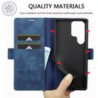For Samsung Galaxy S25 Ultra 5G LC.IMEEKE Strong Magnetism Microfiber Leather Phone Case(Blue) - 3