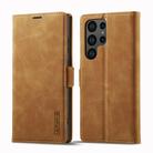 For Samsung Galaxy S25 Ultra 5G LC.IMEEKE Strong Magnetism Microfiber Leather Phone Case(Brown) - 2