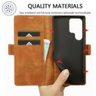 For Samsung Galaxy S25 Ultra 5G LC.IMEEKE Strong Magnetism Microfiber Leather Phone Case(Brown) - 3