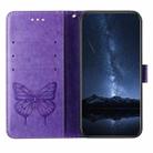 For Samsung Galaxy A56 5G Global Embossed Butterfly Leather Phone Case(Light Purple) - 3