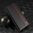 For Samsung Galaxy S25 Ultra 5G LC.IMEEKE Carbon Fiber Leather Phone Case(Vertical Black) - 2