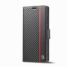 For Samsung Galaxy S25 Ultra 5G LC.IMEEKE Carbon Fiber Leather Phone Case(Vertical Black) - 3