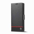 For Samsung Galaxy S25 Ultra 5G LC.IMEEKE Carbon Fiber Leather Phone Case(Horizontal Black) - 3