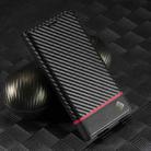 For Samsung Galaxy S25 5G LC.IMEEKE Carbon Fiber Leather Phone Case(Horizontal Black) - 2