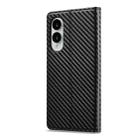 For Samsung Galaxy S25 Edge 5G LC.IMEEKE Carbon Fiber Leather Phone Case(Vertical Black) - 3