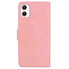 For Samsung Galaxy A06 4G Skin Feel Pure Color Flip Leather Phone Case(Pink) - 3