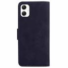 For Samsung Galaxy A06 4G Skin Feel Pure Color Flip Leather Phone Case(Black) - 3