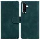 For Samsung Galaxy A26 5G Skin Feel Pure Color Flip Leather Phone Case(Green) - 1