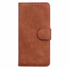 For Samsung Galaxy A26 5G Skin Feel Pure Color Flip Leather Phone Case(Brown) - 2
