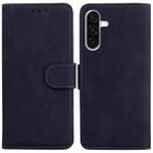For Samsung Galaxy A36 5G / A56 5G Skin Feel Pure Color Flip Leather Phone Case(Black) - 1
