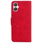 For Samsung Galaxy A25 5G / A25e JP Edition Skin Feel Pure Color Flip Leather Phone Case(Red) - 3