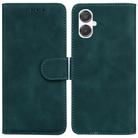 For Samsung Galaxy A25 5G / A25e JP Edition Skin Feel Pure Color Flip Leather Phone Case(Green) - 1
