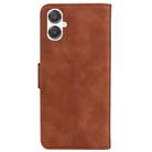 For Samsung Galaxy A25 5G / A25e JP Edition Skin Feel Pure Color Flip Leather Phone Case(Brown) - 3