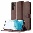 For Samsung Galaxy S24 FE 5G LC.IMEEKE Calf Texture Leather Phone Case(Coffee) - 1