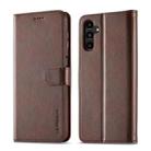 For Samsung Galaxy S24 FE 5G LC.IMEEKE Calf Texture Leather Phone Case(Coffee) - 2