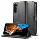For Samsung Galaxy S25 5G LC.IMEEKE Calf Texture Leather Phone Case(Black) - 1