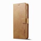 For Samsung Galaxy S25+ 5G LC.IMEEKE Calf Texture Leather Phone Case(Brown) - 3