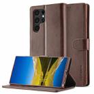 For Samsung Galaxy S25 Ultra 5G LC.IMEEKE Calf Texture Leather Phone Case(Coffee) - 1