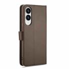 For Samsung Galaxy S25 Edge 5G LC.IMEEKE Calf Texture Leather Phone Case(Coffee) - 3
