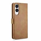 For Samsung Galaxy S25 Edge 5G LC.IMEEKE Calf Texture Leather Phone Case(Brown) - 3
