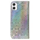 For Samsung Galaxy A06 4G Colorful Magnetic Buckle Leather Phone Case(Silver) - 3