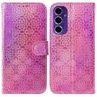 For Samsung Galaxy A16 5G Colorful Magnetic Buckle Leather Phone Case(Pink) - 1