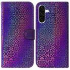 For Samsung Galaxy A36 5G / A56 5G Colorful Magnetic Buckle Leather Phone Case(Purple) - 1