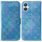 For Samsung Galaxy A25 5G / A25e JP Edition Colorful Magnetic Buckle Leather Phone Case(Blue) - 1
