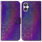 For Samsung Galaxy A25 5G / A25e JP Edition Colorful Magnetic Buckle Leather Phone Case(Purple) - 1