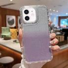 For iPhone 11 TPU + PC + Glitter Paper Full Coverage Phone Case(Purple) - 1