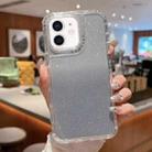 For iPhone 11 TPU + PC + Glitter Paper Full Coverage Phone Case(Grey) - 1