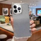 For iPhone 12 / 12 Pro TPU + PC + Glitter Paper Full Coverage Phone Case(Grey) - 1