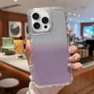 For iPhone 16 Pro Max TPU + PC + Glitter Paper Full Coverage Phone Case(Purple) - 1