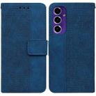 For Samsung Galaxy A16 5G Geometric Embossed Leather Phone Case(Blue) - 1