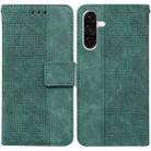 For Samsung Galaxy A36 5G / A56 5G Geometric Embossed Leather Phone Case(Green) - 1