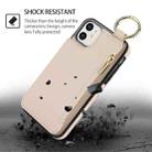 For iPhone 12 mini RFlD Anti-theft Double Buckle Ring Zipper Card Phone Case(White) - 2