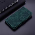 For Samsung Galaxy A25 5G / A25e JP Edition Tiger Embossing Pattern Flip Leather Phone Case(Green) - 2