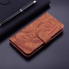 For Samsung Galaxy A25 5G / A25e JP Edition Tiger Embossing Pattern Flip Leather Phone Case(Brown) - 2
